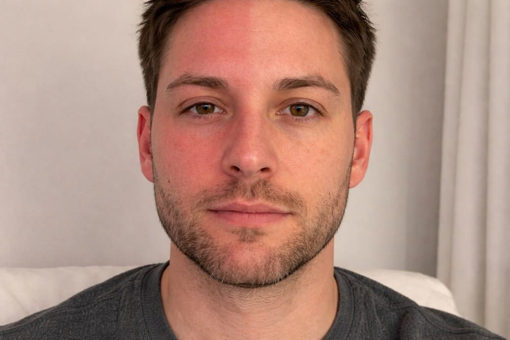 Jeune homme ayant le syndrome Harlequin