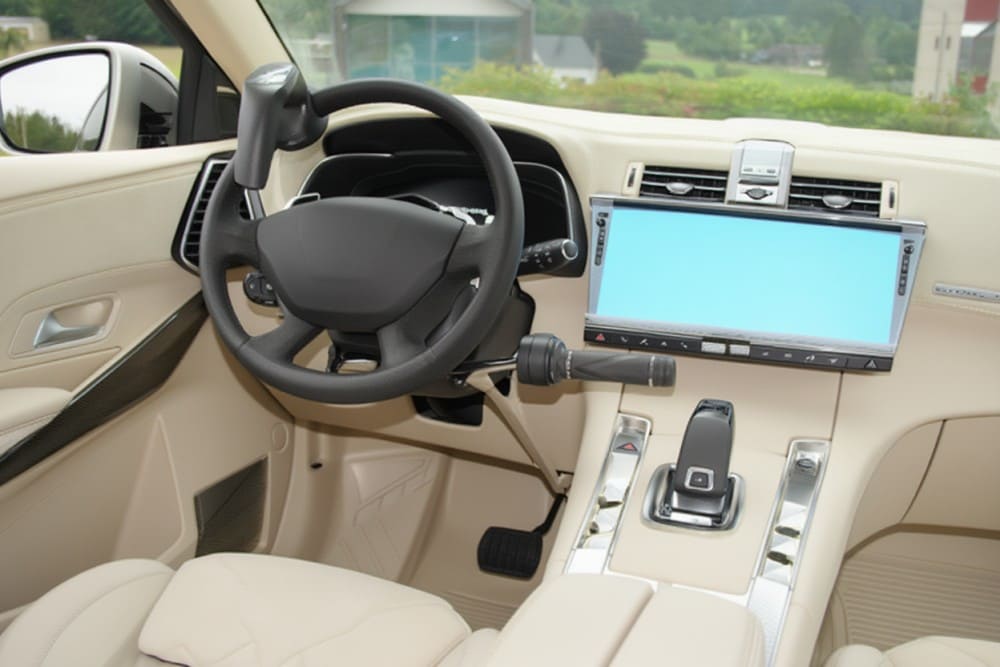 Voiture aménagée pour handicapés