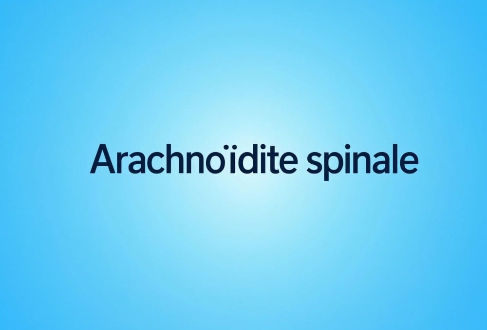 Arachnoïdite spinale traitement diagnostic cause