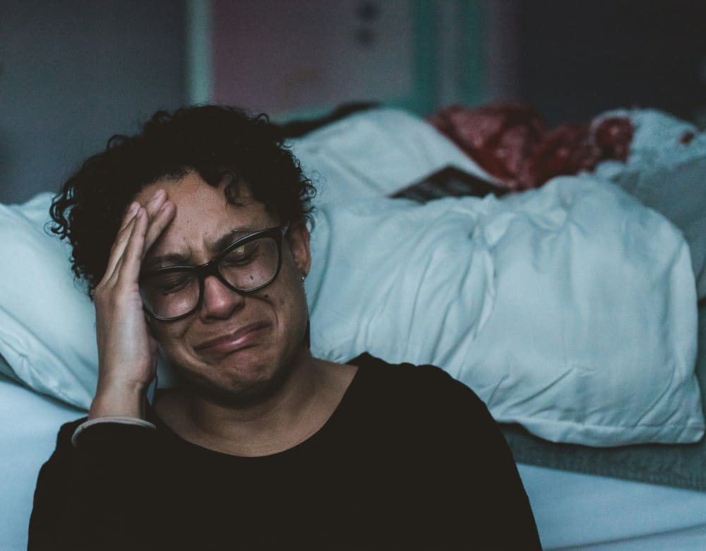 Femme en manque de sommeil