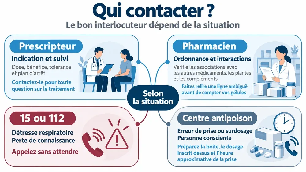 Qui contacter ? : le bon interlocuteur dépend de la situation